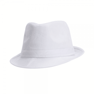 כובע מגבעת לבן למיתוג