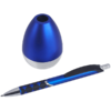 עט כדורי פלסטיק על בסיס מתנדנד כחול