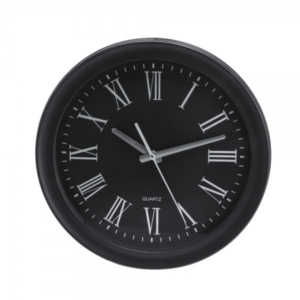 שעון קיר ממותג למנהל צבע שחור