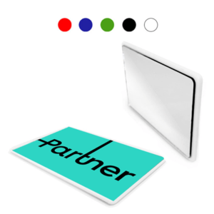 מראה כרטיס אשראי למיתוג במגוון צבעים