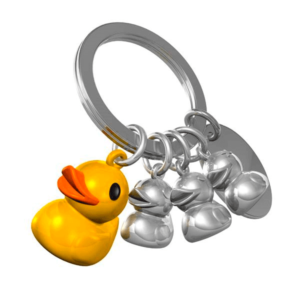 מחזיק מפתחות ברווז למיתוג