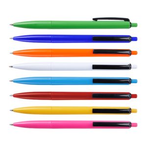 עט פלסטיק ממותג צבעוני