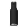 רוב בקבוק תרמי נירוסטה חם קר משולב עם רמקול Bluetooth במכסה שחור